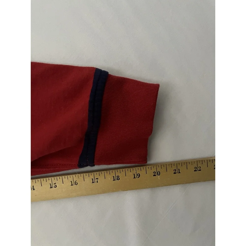 Polo Ralph Lauren Rugpy Shirt Men's XL Red Blue Stripes Long Sleeve Heavyweight